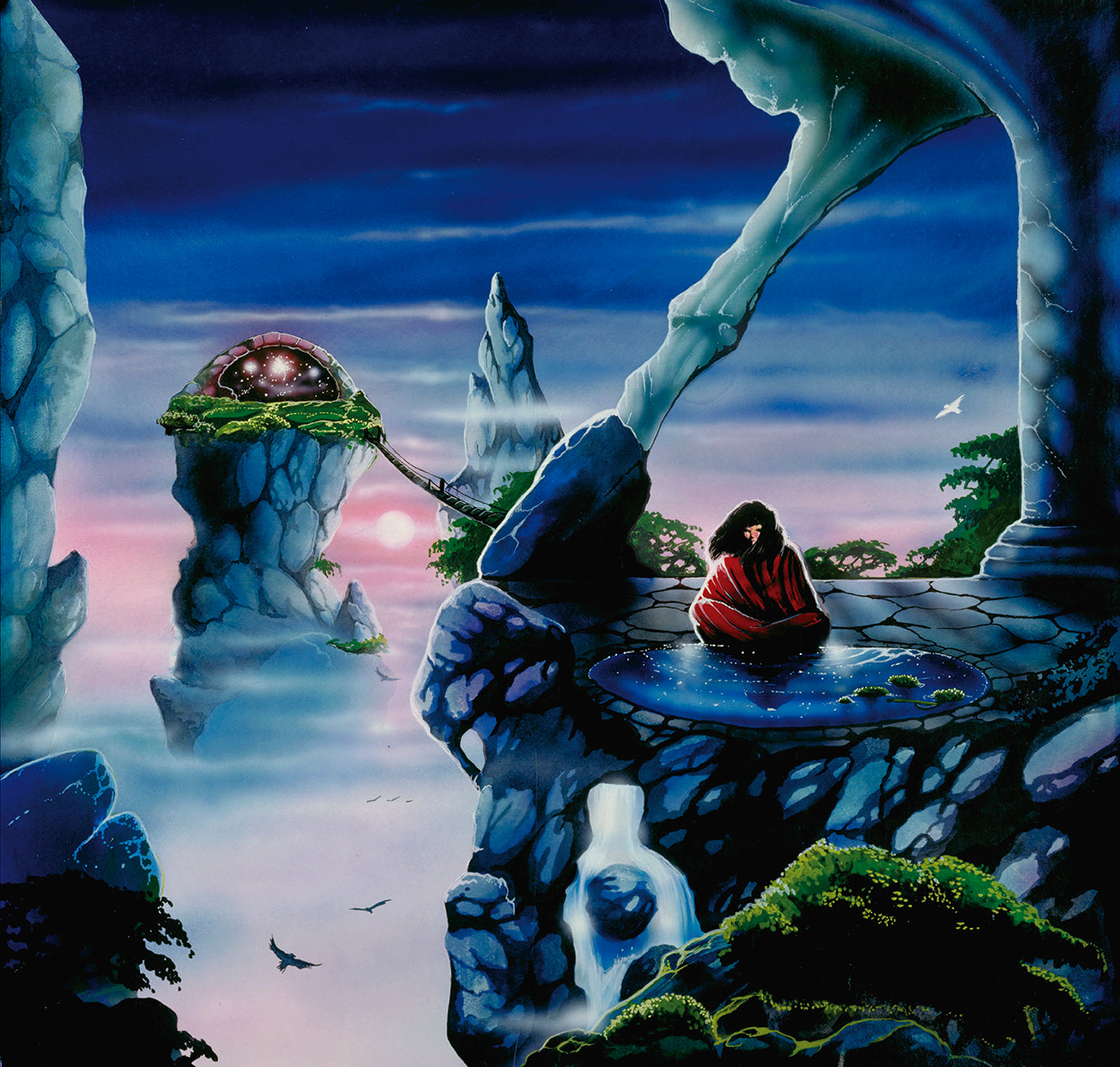 FATES WARNING: SHADOW GARDEN CANVAS ART, AWAKEN THE GUARDIAN 1987