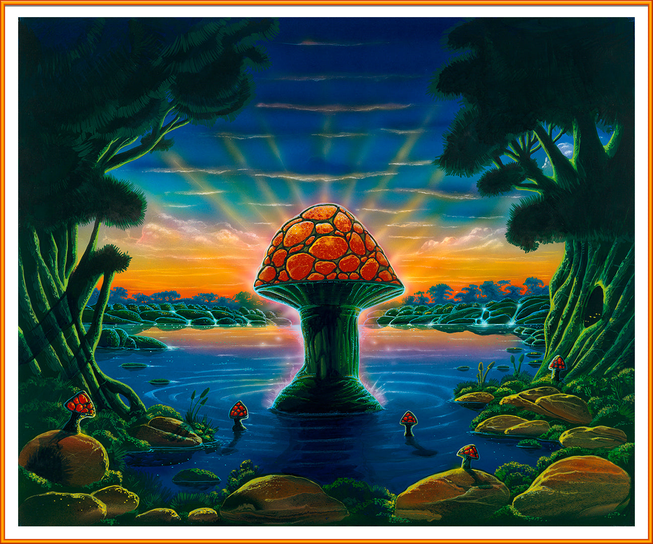 THE ALLMAN BROTHERS BAND: ORIGINAL PAINTING WHERE IT ALL BEGINS