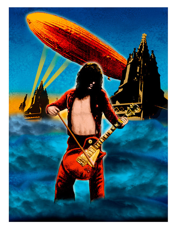 JIMMY PAGE 1972 ARTWORK FROM GET THE LED OUT